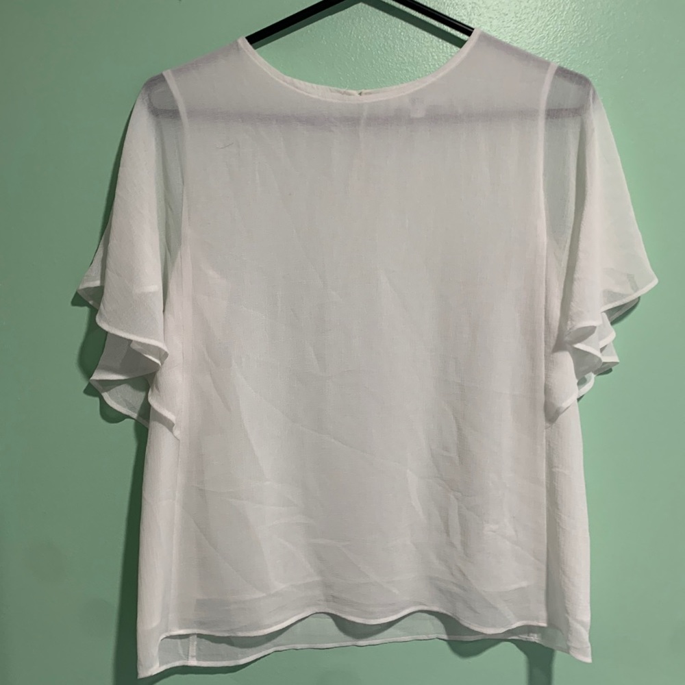 White Sheer UNIQLO Top